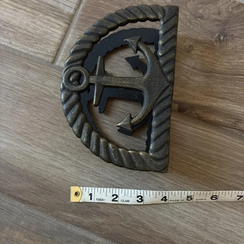 A Core‎ Kitchen Anchor Napkin/Letter Holder In Nautical Black Cast Iron